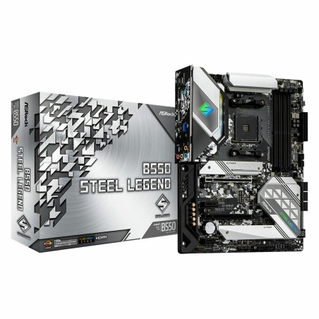 Placa Base ASRock B550 STEEL LEGEND AMD B550 AMD AMD AM4