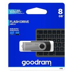 Memoria USB GoodRam UTS2 USB 2.0 Negro Negro/Plateado Plateado 8 GB