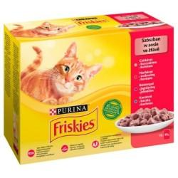 Comida para gato Purina Friskies Mix Pollo Ternera Cordero Pato 12 x 85 g