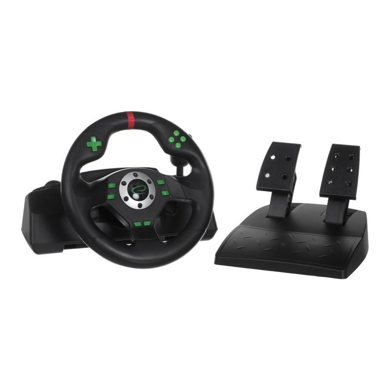 Volante Racing Esperanza EGW101 Pedales Negro Verde PlayStation 3