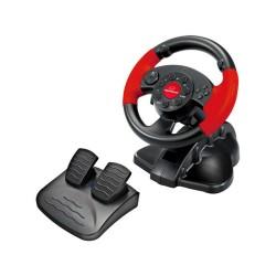 Volante Racing Esperanza EG103 Pedales Negro Rojo PC PlayStation 3 PlayStation 2