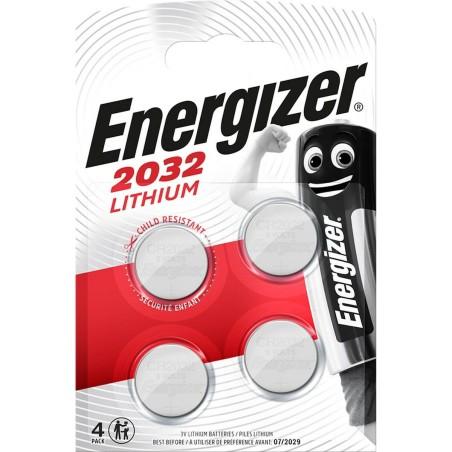 Pilas Energizer CR2032 3 V (4 Unidades)