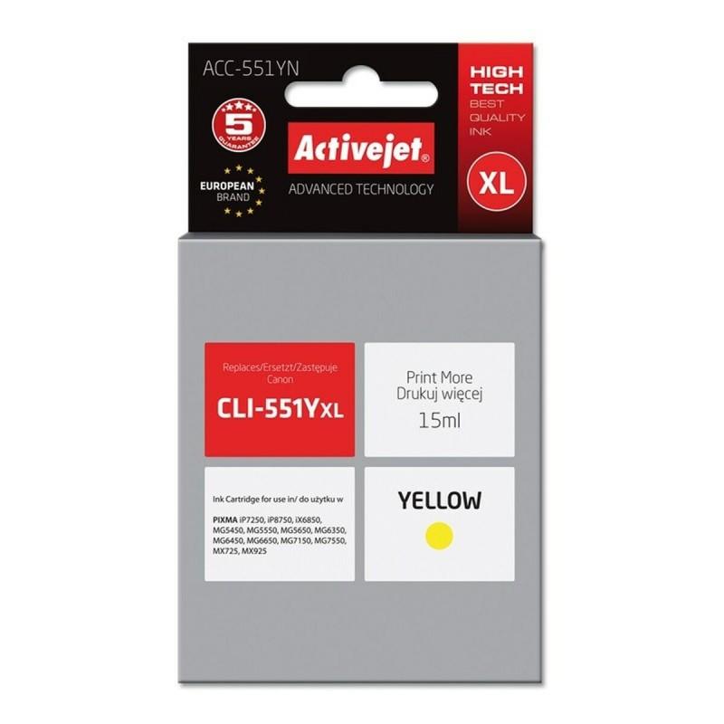 Cartucho de Tinta Original Activejet ACC-551YN Amarillo