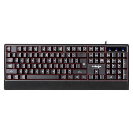 Teclado Activejet K-3255 Negro Monocromo QWERTY