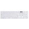 Teclado Activejet Klawiatura USB K-3066SW Blanco QWERTY