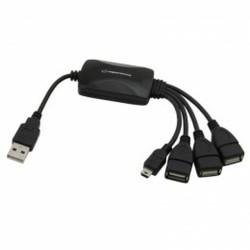 Hub USB Esperanza EA114 Negro Multicolor