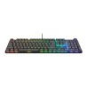 Teclado Trust GXT 866 TORIX Negro Qwerty US