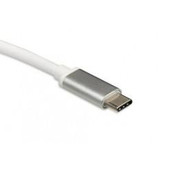 Hub USB Ibox IUH3CFT1 Blanco Plateado