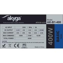 Fuente de Alimentación Akyga AK-B1-400 400 W ATX RoHS