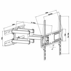 Soporte TV MacLean MC-760 32" 55" 26" 30 Kg