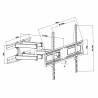 Soporte TV MacLean MC-762 70" 37" 30 Kg