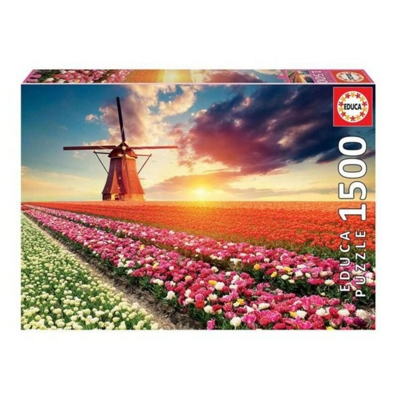 Puzzle Educa Fields of Tulips 18465 1500 Piezas