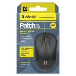 Ratón Defender PATCH MS-759 Negro