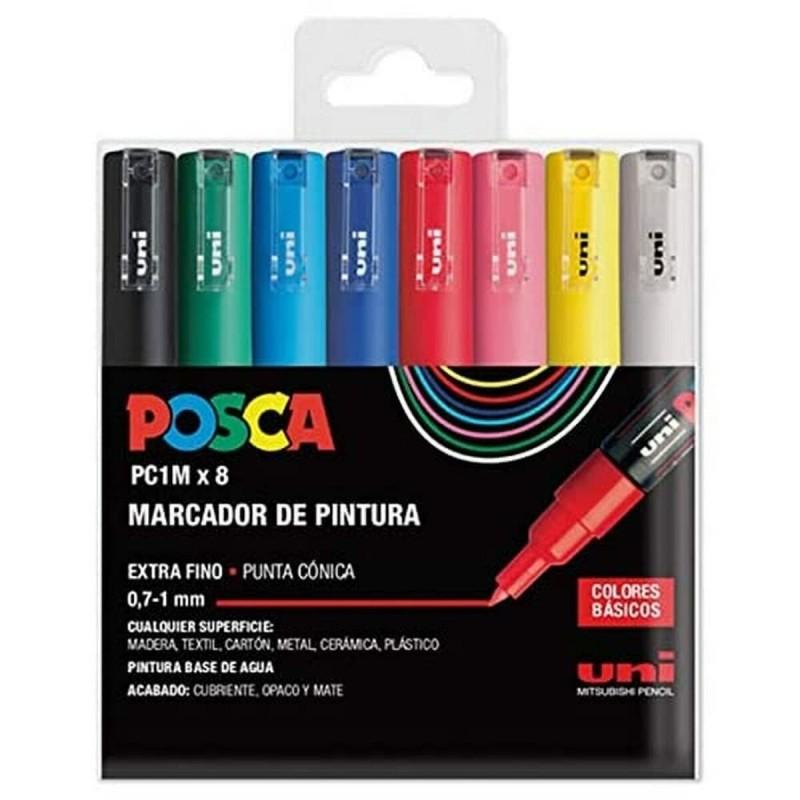 Set de Marcadores POSCA PC-1M 8 Piezas Multicolor