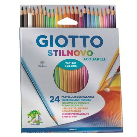 Lápices de Colores Acuarelables Giotto Stilnovo 24 Piezas Multicolor