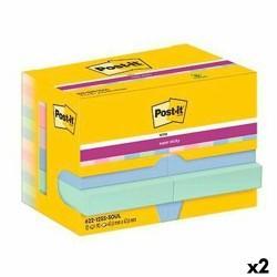 Notas Adhesivas Post-it Super Sticky Multicolor 12 Piezas 47,6 x 47,6 mm (2 Unidades)