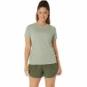 Camiseta de Manga Corta Mujer Asics Core Oliva