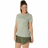 Camiseta de Manga Corta Mujer Asics Core Oliva