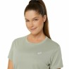 Camiseta de Manga Corta Mujer Asics Core Oliva