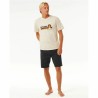 Camiseta de Manga Corta Hombre Rip Curl Surf Revival Mumma Blanco Cálido