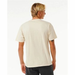 Camiseta de Manga Corta Hombre Rip Curl Surf Revival Mumma Blanco Cálido