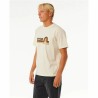 Camiseta de Manga Corta Hombre Rip Curl Surf Revival Mumma Blanco Cálido