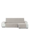 Funda para chaise longue de brazo corto derecho Eysa LEVANTE Beige Lino 100 x 110 x 290 cm