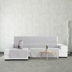 Funda para chaise longue de brazo corto izquierdo Eysa SILVER Gris claro 100 x 110 x 290 cm