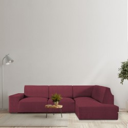 Funda para chaise longue de brazo largo derecho Eysa ROC Teja Rojo Oscuro 110 x 120 x 500 cm