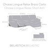 Funda para chaise longue de brazo corto derecho Eysa ROC Marrón 120 x 120 x 360 cm