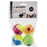 Juguete para perros Pelota Multicolor Ø 4,5 cm Polietileno Polipropileno ABS (12 Unidades)