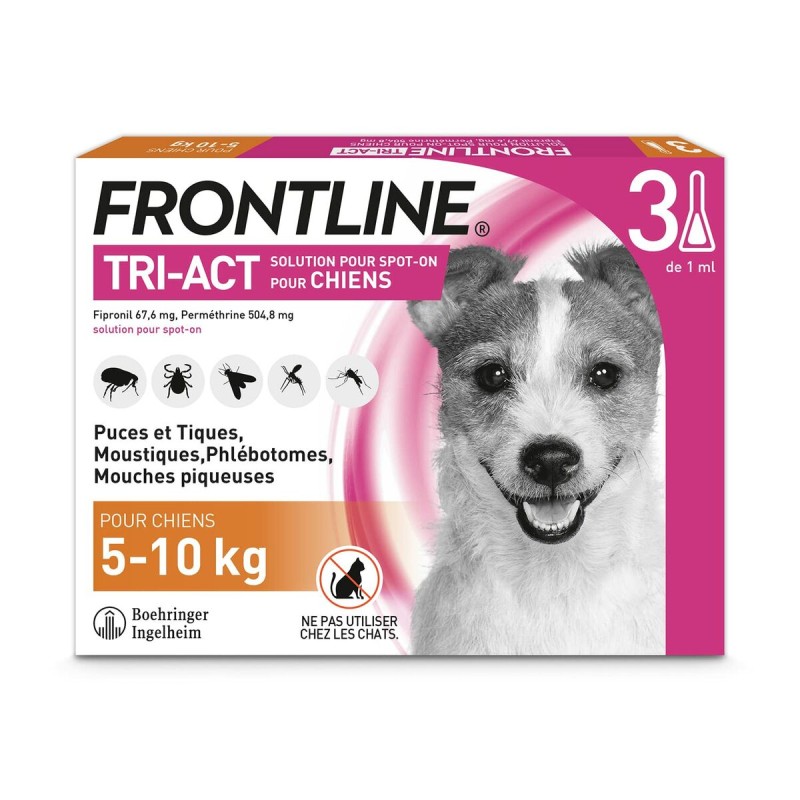 Pipeta para Perros Frontline 5-10 Kg 3 Unidades