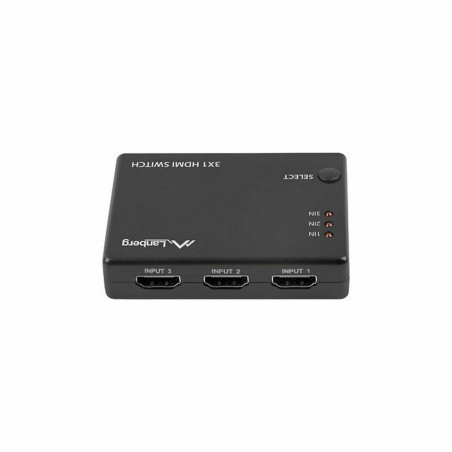 Switch HDMI Lanberg SWV-HDMI-0003 Negro 80 cm