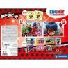 Set de 4 Puzzles Miraculous: Tales of Ladybug & Cat Noir Clementoni Edukit