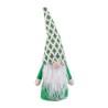 Adorno Navideño Blanco Verde Arena Tejido Papá Noel 33 cm