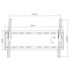 Soporte TV MacLean MC-605 32" 70" 55 kg