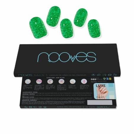 Láminas de Gel para Uñas Nooves Glitter green (20 Unidades)