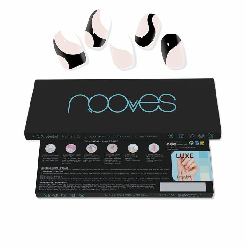 Láminas de Gel para Uñas Nooves White cow (20 Unidades)