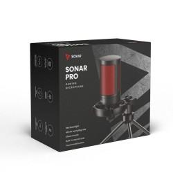 Micrófono Sobremesa Savio SONAR PRO 01 Negro Rojo