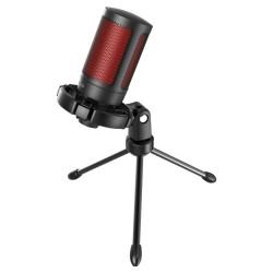 Micrófono Sobremesa Savio SONAR PRO 01 Negro Rojo