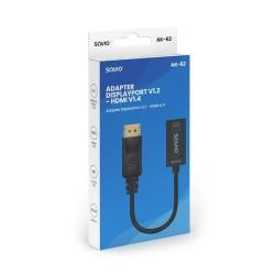 Adaptador DisplayPort a HDMI Savio AK-62 20 cm