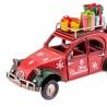 Adorno Navideño Rojo Multicolor Metal Coche 16 x 7 x 9,5 cm