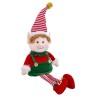 Adorno Navideño Multicolor Foam Tejido Niño Elfo 40 cm