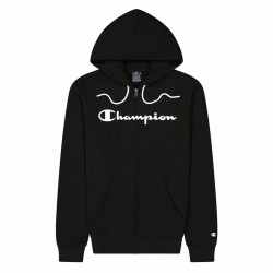 Sudadera con Capucha Hombre Champion Hooded Full Zip Negro