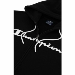 Sudadera con Capucha Hombre Champion Hooded Full Zip Negro