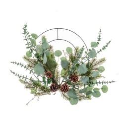 Colgador para Puertas Navidad Verde Natural Metal Plástico 51 cm