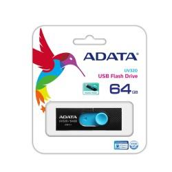 Memoria USB Adata UV320 Negro/Azul 64 GB