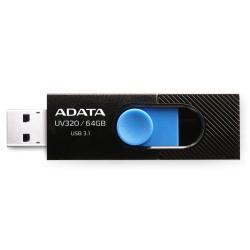 Memoria USB Adata UV320 Negro/Azul 64 GB