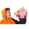 Disfraz para Adultos Halloween Cerdo sudadera Naranja (2 Piezas)