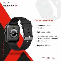 Smartwatch DCU CURVED GLASS PRO 1,83" Negro